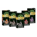 Jacobs Kaffeekapseln, Probierbox Nespresso®* kompatible Kapseln mit 5 verschiedenen Sorten, 5 x 10 Getränke , 50 Stück (5er Pack)