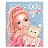 Depesche 12434 TOPModel Cutie Star - Malbuch Set mit 40 Seiten zum Designen von Fashion-Outfits und ein Stickerbog