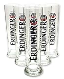 6 Stück Erdinger alkoholfrei Gläser 0,3l - S