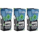 HIPZZ Ice Mint Aromakarten 3 Packungen Aroma-Karten mit Di Rosa Knop