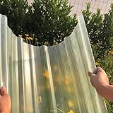 Transparente FRP-Wintergartenplatten,Glasfaser-Dachbahn,UV-Beständige Wärmeisolierende Tageslichtplatten für Gewächshäuser,für Gartenbau,Landwirtschaft,Vordächer,Bauwesen (0.9x0.9m/35x35in,6 pcs)