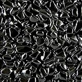 Terralith Steinteppich Marmor Komplett-Set für 1qm - Körnung: fein - 2-4mm mit Polyurethan Bindemittel - für Außen in schwarz (nero)