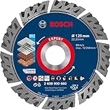 Bosch Accessories 1x Expert MultiMaterial Diamanttrennscheiben (für Beton, Ø 125 mm, Zubehör Kleiner Winkelschleifer)