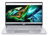 Acer Swift 3 (SF314-511-54V1) Ultrabook/Laptop | 14' FHD Display | Intel Core i5-1135G7 | 8 GB RAM | 512 GB SSD | Intel Iris Xe Graphics | Windows 11 | QWERTZ Tastatur | Silb
