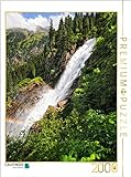 CALVENDO Puzzle Krimmler Wasserfall mit Regenbogen. Hohe Tauern im Salzburger Land Österreich. 2000 Teile Lege-Größe 67 x 90 cm Foto-Puzzle Bild von Anja F