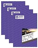 AVERY Zweckform 223 Fahrtenbuch für PKW (A5, 40 Blatt) weiß (4 Stück)