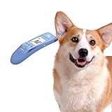 Haustier-Thermometer für Hunde, Katzen, Tiere mit 3 schaltbaren Modi, Körpermodi messen präzise Haustierohrtemp