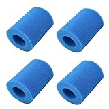 4PCS Foam Sponge Cleaner Swimming Pool Filter, Replacement Filter, for Type II Washable Reusable Swimming Pool Filter Foam Sponge Cartridge BW58094