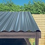 DIGBYS Dachplatten 36 Stück pulverbeschichtet Stahl grau 80x36