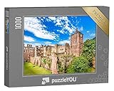 puzzleYOU: Puzzle 1000 Teile „Die Ruinen des Heidelberger Schlosses, Heidelberg, Deutschland“ – aus der Puzzle-Kollektion Heidelberg
