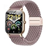 Issinlky Nylonband für Gloryfit Smart Watch P66/P66D/P72/P95, 22mm geflochtenes verstellbares armband für Veryfit IDW19/IDW13/IDW16/IDW18, TUYOM LW36, H1/D1,T70/T60/T50S,Y6, YB54, G39, AGPTE LW11