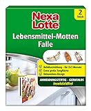 Nexa Lotte Lebensmittel-Motten Falle, Mottenbekämpfung, insektizidfreie Klebefalle gegen Nahrungsmittelmotten, 2 F