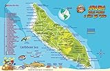 Aruba Dive Map & Reef Creatures Guide Franko Maps Laminated Fish C