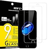 NEW'C 2 Stück, Panzer Schutz Glas für iPhone 7 Plus, iPhone 8 Plus, Frei von Kratzern, 9H Härte, HD Displayschutzfolie, 0.33mm Ultra-klar, Ultrabeständig