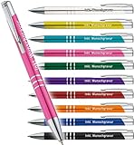 Your Gravur - Kugelschreiber mit Gravur | Scotty - personalisierter Stift - Werbekugelschreiber mit Wunschtext & Logo - 1-2 Tage Lieferzeit - Anzahl: 10