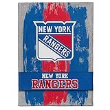 NHL Kuscheldecke New York Rangers Decke Fleece Throw Brush Blanket 150x200
