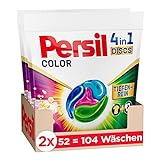 Persil Color 4in1 DISCS (104 Waschladungen), Waschmittel mit Tiefenrein Technologie, Colorwaschmittel für reine Wäsche und hygienische Frische für die M