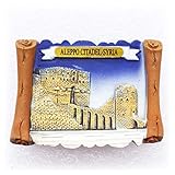 Denkmal-Magnet, Motiv: Aleppo Castle Monument, für Küche, Kühlschrank, dekoriert, Mag