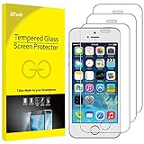 JETech Schutzfolie für iPhone SE (Ausgabe 2016), iPhone 5s, iPhone 5 und iPhone 5c, Gehärtetem Glas Schutzfolie, 3 Stück