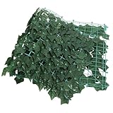 BAZEITFLOW Grüne Zaunwand Begrünungswand Zaun Für Gartenwand Gartenzaun Imitierter Pflanzenzaun Simulierte Grüne Pflanzenwand Graswand Begrünungsstängel Sichtschutz Heckenschirm Gartenk