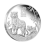 Ruwshuuk Chinesische Sternzeichen-Tiger-Münze, Mondjahr-der-Tiger-Münze | Sammler-Tiger-Münze aus Metall,Dekorative Medaillon-Münze zum Münzbasteln, Sammlerbedarf, solide, tragbar, einzigartig, fü