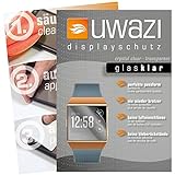 uwazi I 5X Glas-klare Schutzfolie für Fitbit Ionic Displayschutzfolie I Folie I Anti Fingerabdruck I