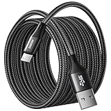 Extra Langes 7M Micro LadeKabel, Micro USB Cable,USB A anf Micro Android Ladekabel Geflochten für Samsung S7/S6/S5, PS4 Controller, Kindle Fire, Fire HD Tablet, Xbox, Nexus, Home Monitor etc Black