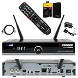 Octagon SF8008 Supreme UHD 4K PVR H.265 E2 Linux Dual WiFi 2X DVB-S2X Twin Receiver inkl. 1TB USB Festp