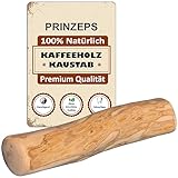 PRINZEPS Kaffeeholz für Hunde Kaustab – Kauholz Hund Kauknochen Kauspielzeug - 100% natürliches Hunde-Spielzeug Kauwurzel für Hunde - Größe M: Für Mittel-Große Hunde bis 8-12 kg (XXS)