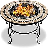 AryaKo ROM Products Feuerstelle BBQ Grill Feuerschale Gartenheizung für Kohlenbecken im Freien G