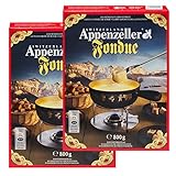 Fondue-Käse 'Appenzeller' - 2x800g würziger, aromatischer Käse aus der Schweiz als cremiges F