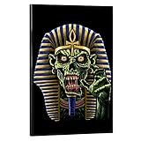 artboxONE Poster mit schwarzem Rahmen 90x60 cm Comic Zombie Egyptian - Bild Sphinx erschreckend Hallow