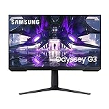 Samsung Odyssey Gaming Monitor G3A LS27AG304NR, 27 Zoll, VA-Panel, Full HD-Auflösung, AMD FreeSync Premium, Reaktionszeit 1 ms (MPRT), Bildwiederholrate 144 Hz, Schw