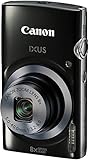 Canon IXUS 160 Digitalkamera (20 MP, 8-Fach optisch, Weitwinkel-Zoom, 16-Fach ZoomPlus, 6,8cm (2,7 Zoll) LCD-Display, HD-Movie 720p) schw