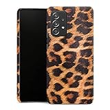 DeinDesign Premium Case kompatibel mit Samsung Galaxy A52 Smartphone Handyhülle Schutzhülle matt Leopard Fell Animalp