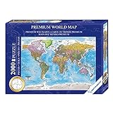 Close Up Weltkarte Puzzle 2000 Teile - Die Welt - 97 x 68 cm Premium Map 2020 - MAPS IN M