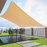 Duerer Sonnensegel, rechteckig, 60 x 30 cm, 95 % UV-Schutz, durchlässig, 185 g/m², für Terrasse, Garten, Pergola, Hinterhof, Außenbereich und Aktivitäten, S