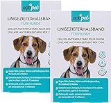 OptiPet 2X Hundehalsband 4 Monate Schutz gegen Zecken Flöhe und Milben, für Hunde ab 12 W