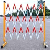 Tragbares einziehbares Haustier-Zaungitter für den industriellen Einsatz, verstellbare und erweiterbare mobile Verkehrsleitplanke, Barrikade für hohe Einfahrten (1,2 x 2 m)
