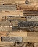 wodewa Wandverkleidung Holz Altholz Kiefer Wandpaneele Echtholz Holzwand Wohnzimmer innen antik Holzwandverkleidung Holzpaneel Antikholz Vintage w200