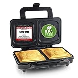 Emerio XXL Sandwichtoaster für alle Toastgrößen geeignet, BPA frei, große Muschelform, leicht zu reinigen, Käse läuft nicht aus, PREIS-/LEISTUNGSSIEGER Haus & Garten Test 03/2019, 900 W