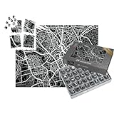puzzleYOU: SMART Sorted® | Puzzle 1000 Teile leicht gemacht „Vektor-Stadtplan von Hannover, Deutschland“ – aus der Puzzle-Kollektion Hannover, Deutsche Groß