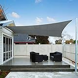 AXT SHADE Sonnensegel Wasserdicht Rechteckig 2,5x4m Wetterschutz Sonnenschutz PES Polyester mit UV Schutz für Terrasse Balkon Garten-G