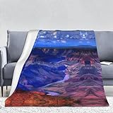 YYHHAOFA Beauty Grand Canyon Prints Flanelldecke, 167,6 x 228,6 cm dick, hautfreundlich, warm und bequem, pflegeleicht und langlebig