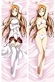 BEESLAND Sword Art Online, 0727, Yuuki Asuna, Charmant, Anime-Kissenbezug/Körperkissenbezug, doppelseitiges Muster in Pfirsichhaut/2WT-Kissenbezug, die beliebtesten Kissenbezüge von Anime-F