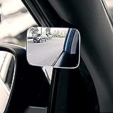 Toter Winkel Spiegel,MoreChioce 360° Drehbarer Konvexer Rückspiegel Weitwinkelspiegel Blindspiegel Seitenspiegel Objektivspiegel Winkelspiegel für Fahrzeuge PKW LKW SUV,Vordere R
