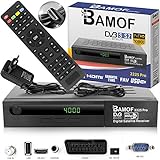 Bamof 2225 PRO Sat Receiver Digitaler Satelliten Receiver- (HDTV, DVB-S/DVB-S2, HDMI, SCART, 2X USB, Full HD 1080p) [Vorprogrammiert für Astra, Hotbird und Türksat] + HDMI Kab