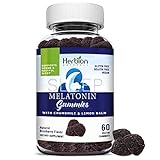 Herbion Naturals Melatonin Gummis mit Kräutermischung, verbessert den Schlaf und erleichtert die Entspannung, natürlicher Blaubeergeschmack, 60 Gummis (Packung mit 12)
