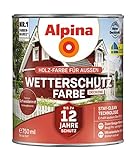 Alpina Wetterschutz-Farbe deckend Schwedenrot 750