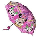 Minnie Mouse kurzer faltbarer Regenschirm, 52 cm,